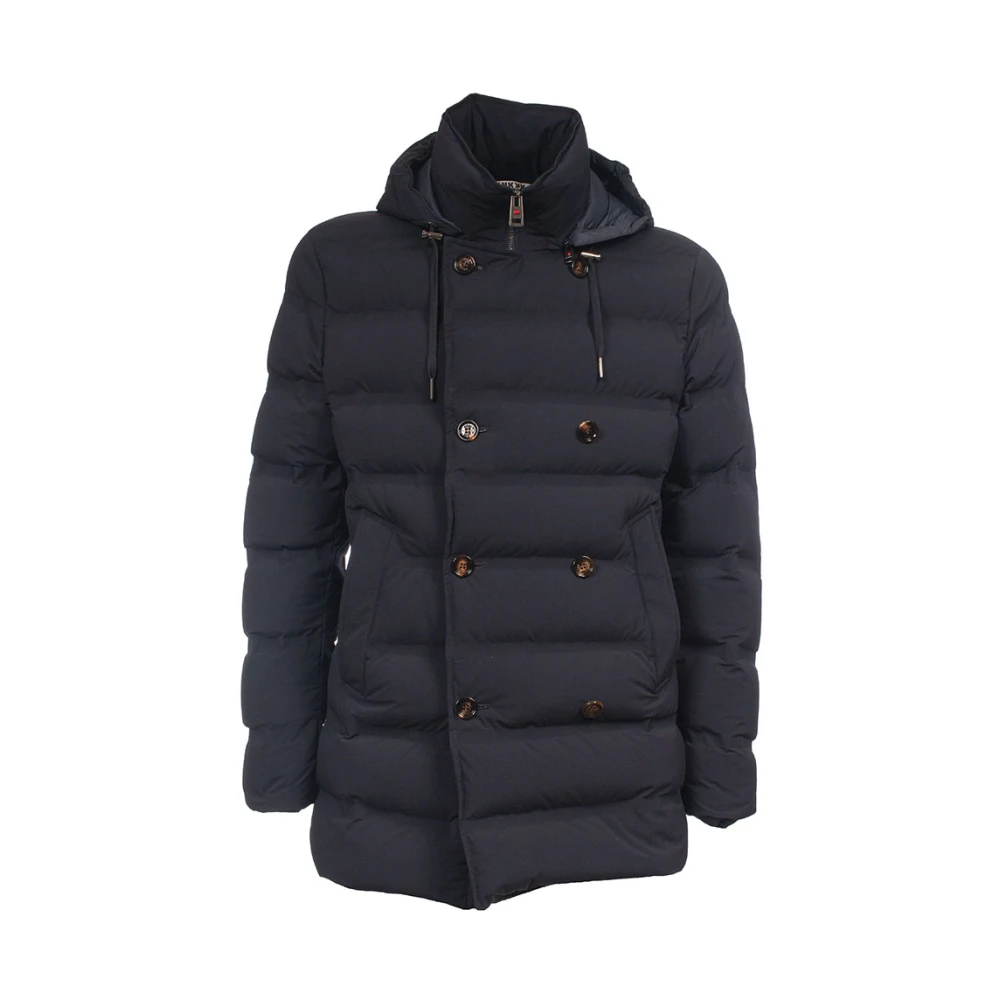 Kired Gewatteerde jas met capuchon Blue Heren