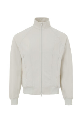 white-technical-fabric-slim-fit-sweatshirt