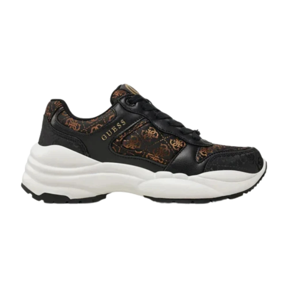 Guess Sneakers Samnie Flfsam Dames Schoenen Zwart