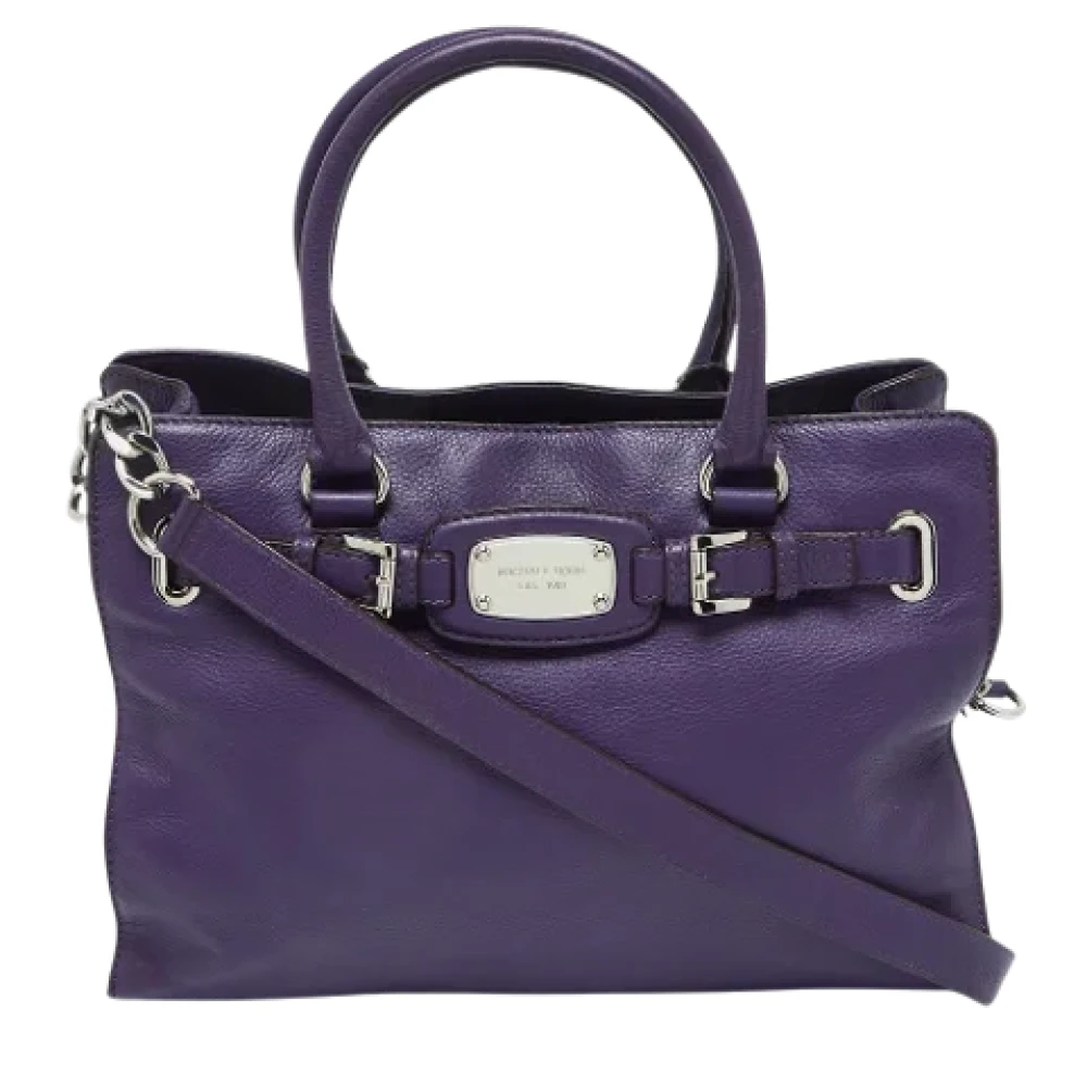 Michael Kors Pre-owned Leather handbags Purple Dames