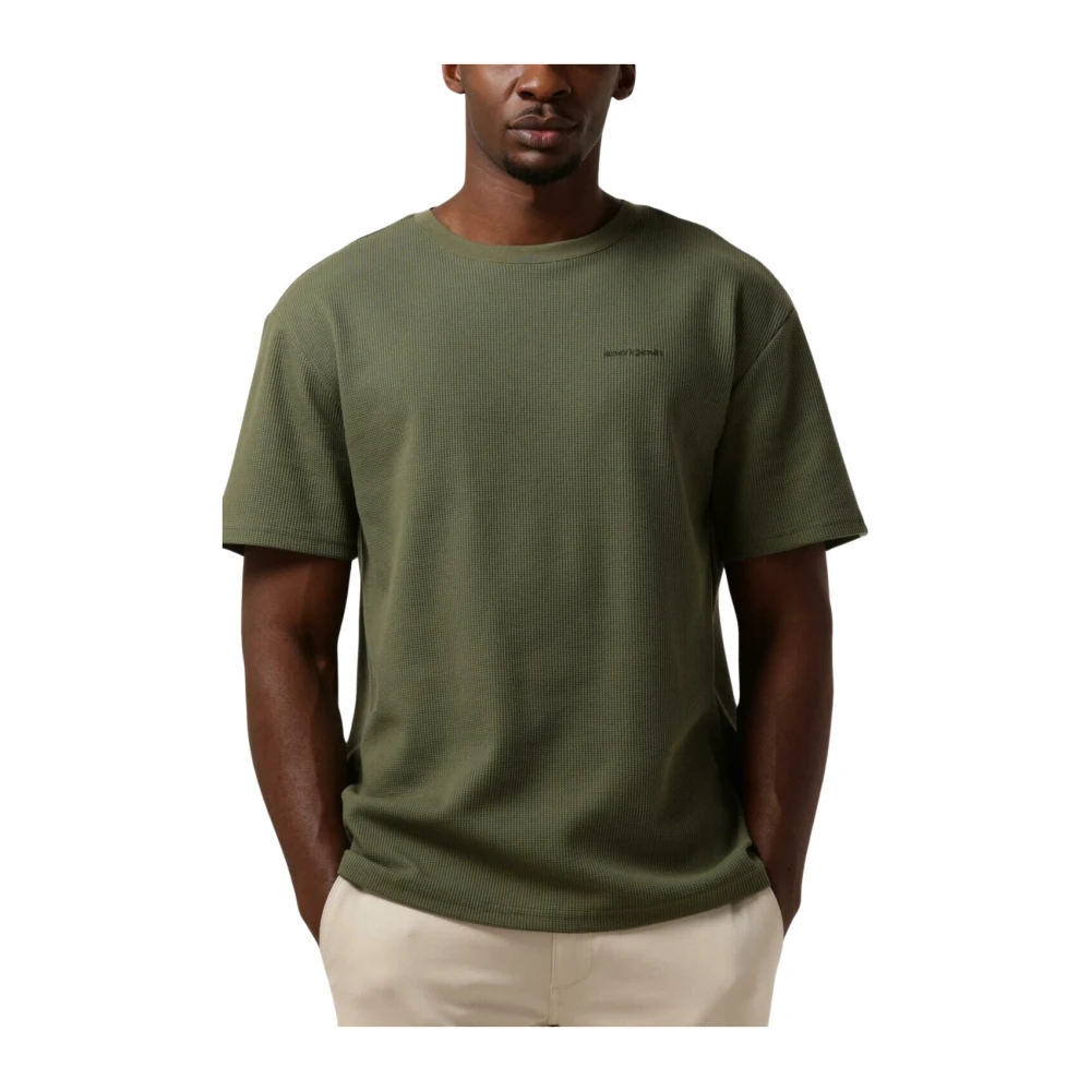 Anerkjendt Heren Polo & T-shirt Waffle Tee Green Heren