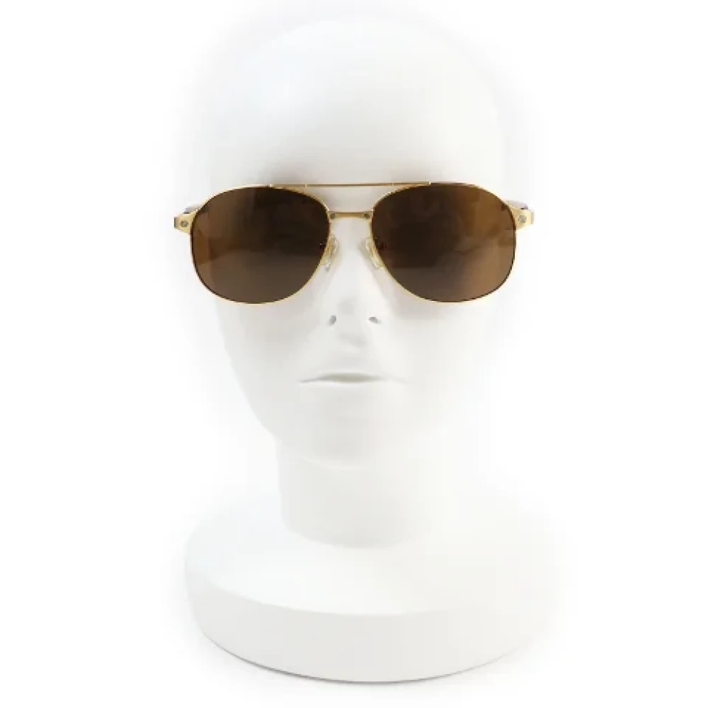 Cartier Vintage Pre-owned Fabric sunglasses Yellow Heren