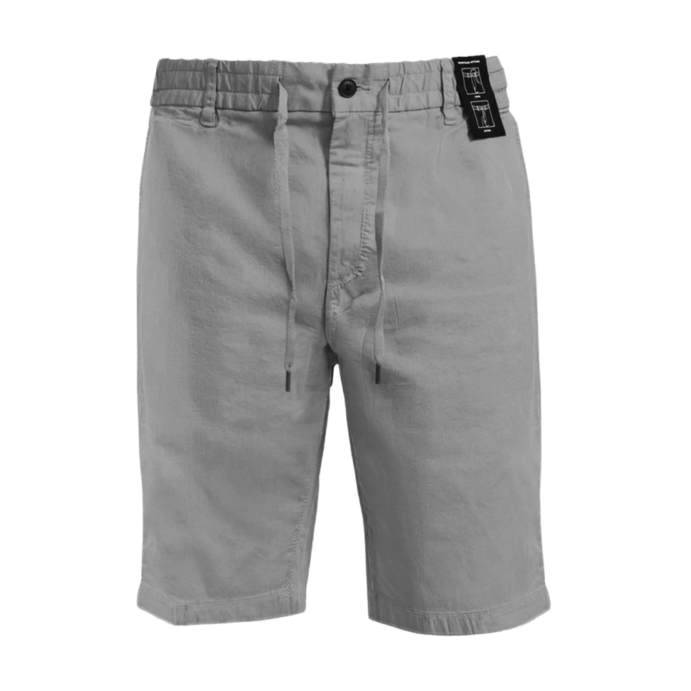 Hugo Men's Gray Casual Shorts, W36, Stretch Cotton Trousers