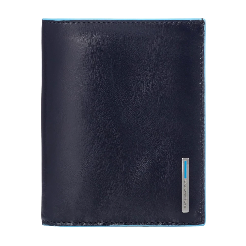 Piquadro Men's Blue Wallets & Cardholders, One Size, Vertical Trifold Wallet