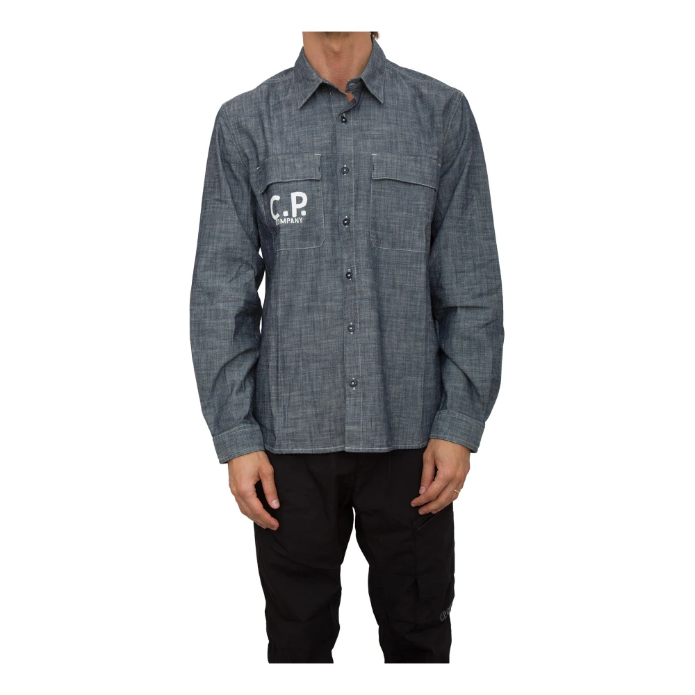 C.P. Company Stijlvolle Shirt voor Mannen Blue Heren