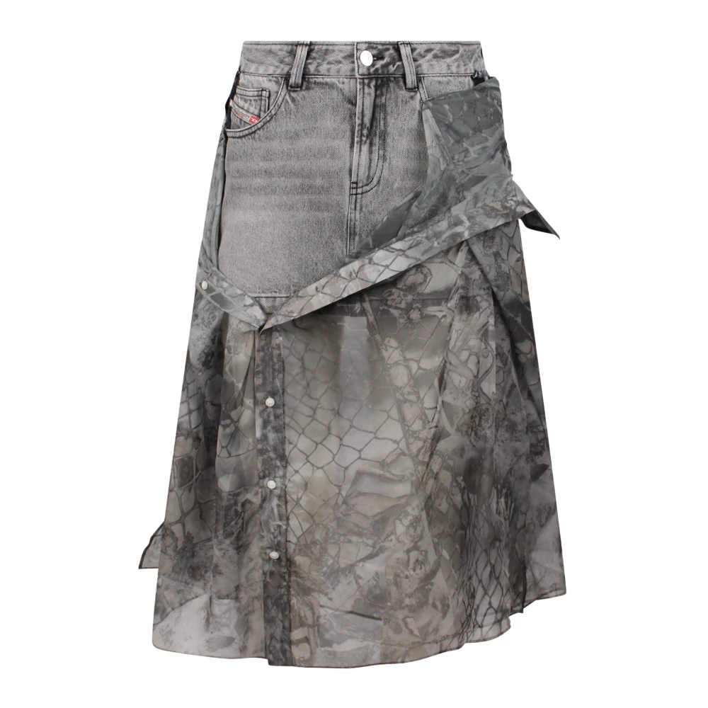 Diesel Denim Skirts Gray Dames