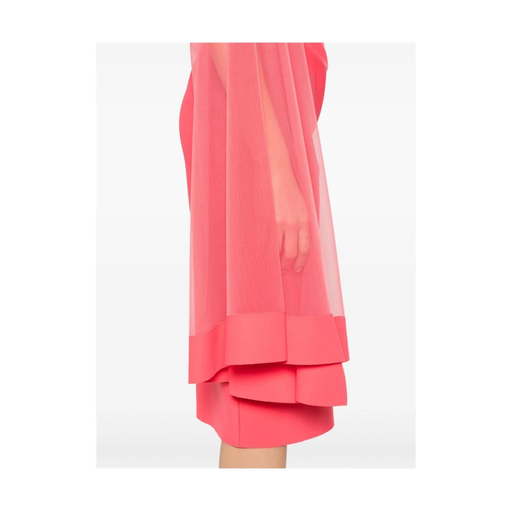 Chiara Boni Koraalroze Gedrapeerd Mouw Jurk Pink Dames