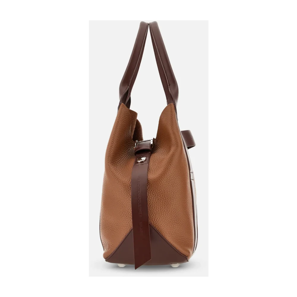 Hogan Bruine Leren Tassen voor Stijlvolle Look Brown Dames