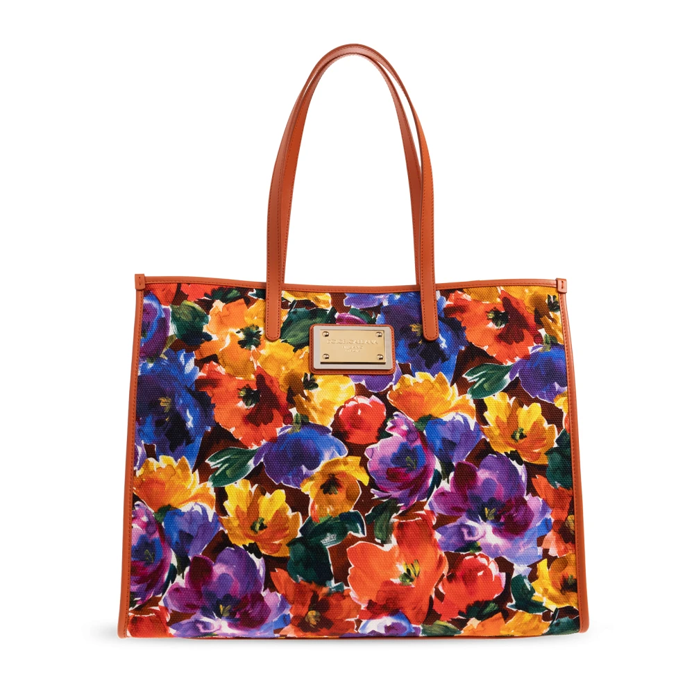Dolce & Gabbana Shopper tas met logo Multicolor Dames