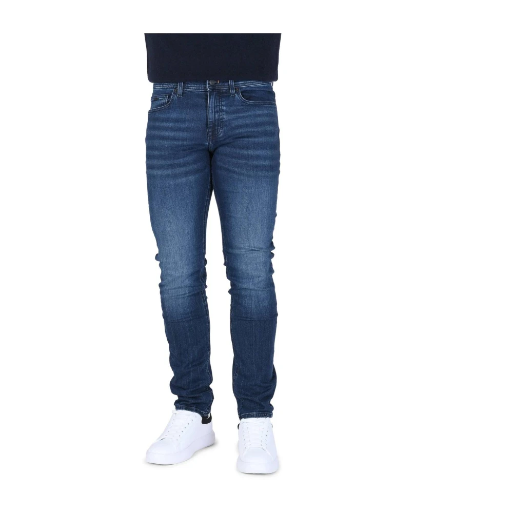 Hugo Boss Heren Jeans Medium Blauw Blue Heren