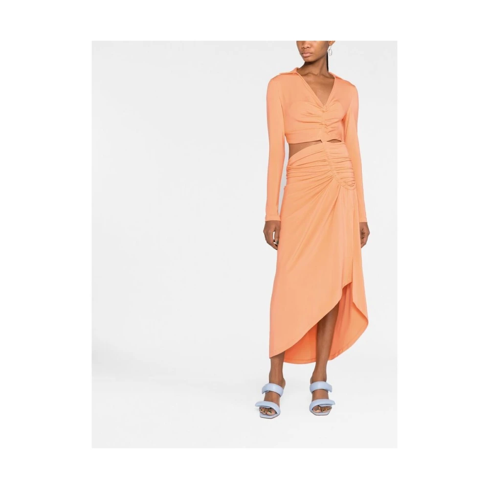 Off White Party Dresses Orange Dames