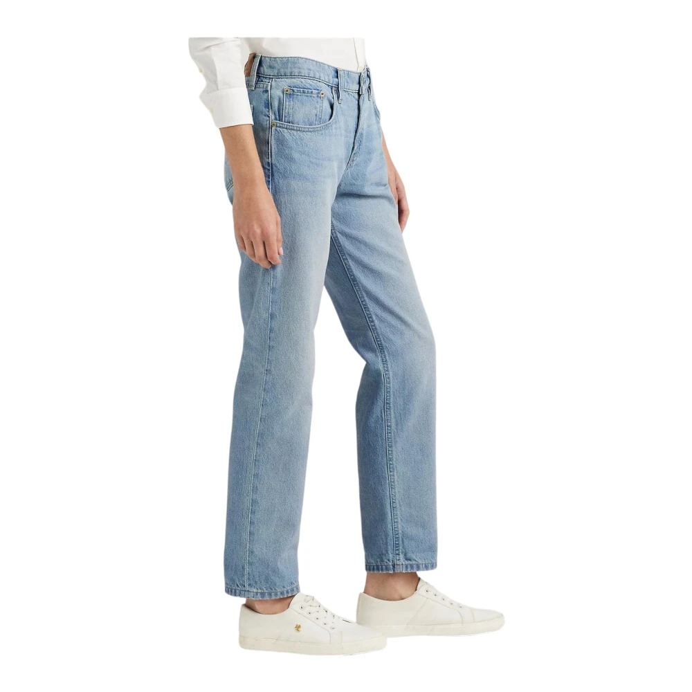 Ralph Lauren Slim Fit Denim Broek Blue Dames