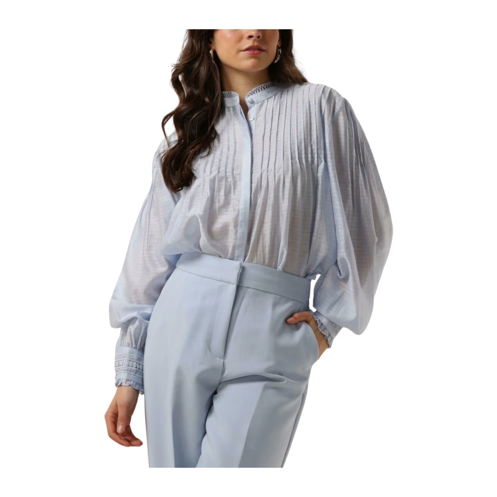 Aaiko Stijlvolle Blouse Carlita Ten 614 Blue Dames