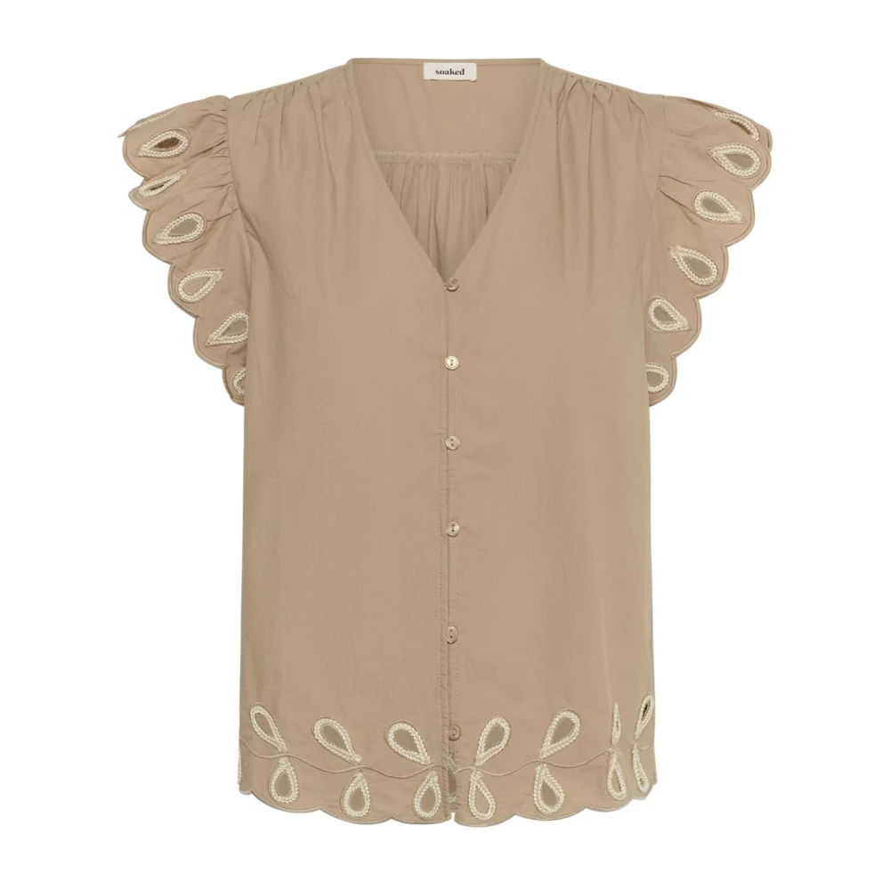 Soaked In Luxury - Bluse - Blouses & Shirts - Damen - Beige - L - Bild 5