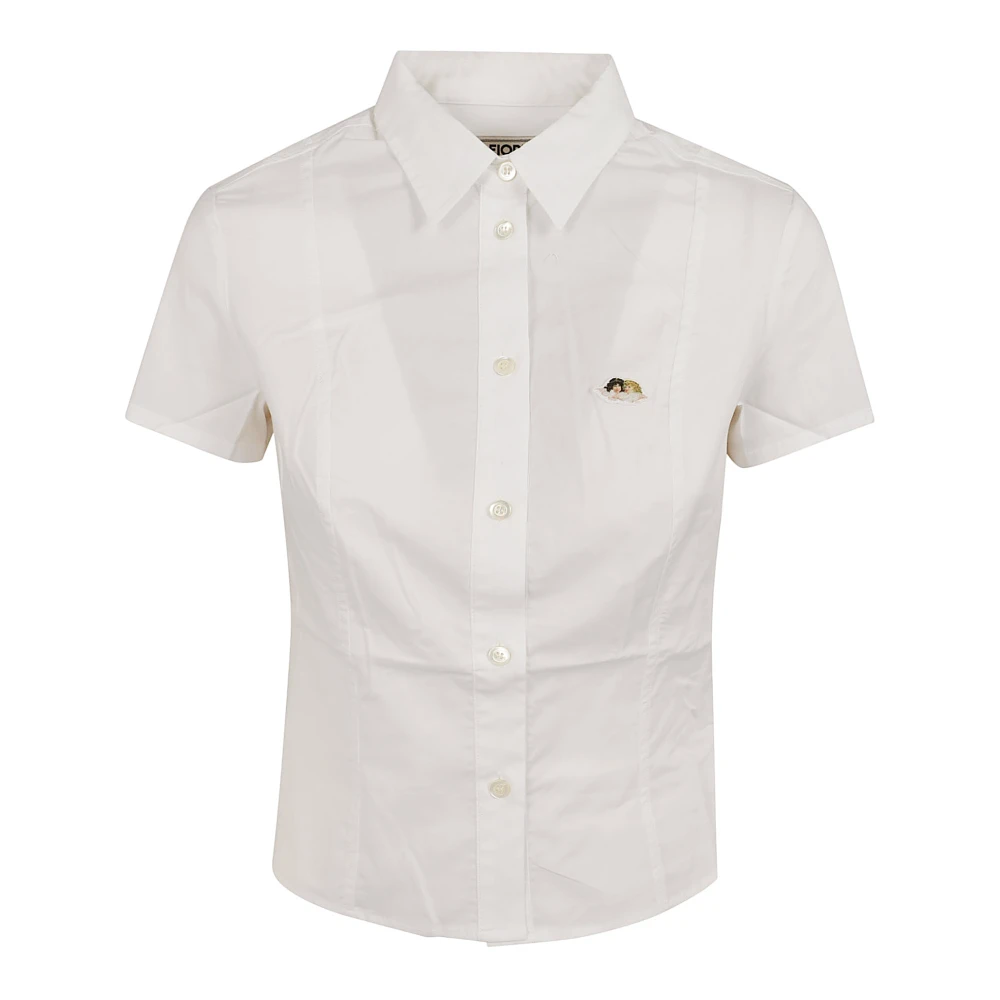 Fiorucci Women's White Shirt - Shirts - Xs - Blouses & Shirts
