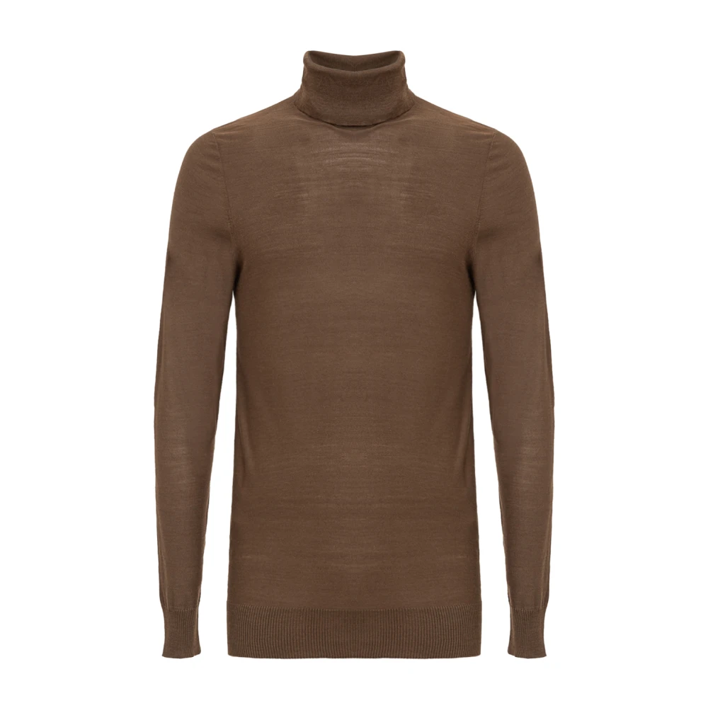 Brioni Bruine Cashmere Pullover Sweater Brown Heren