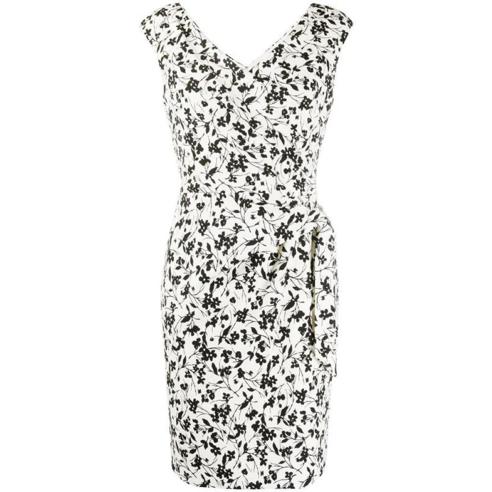 Polo Ralph Lauren Bloemen Wikkel Midi Jurk Beige Dames