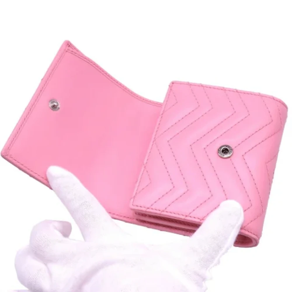 Gucci Vintage Pre-owned Leather wallets Pink Dames