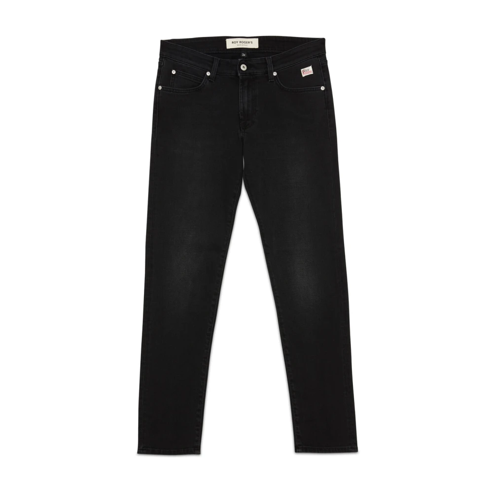 Roy Roger's Men's Black 517 Jeans - Slim Fit Jeans - W32 - Jeans