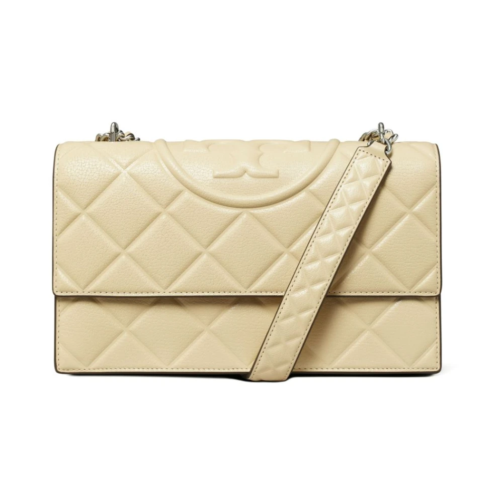 Tory Burch Women's Beige Luxurious Leather Shoulder Bag