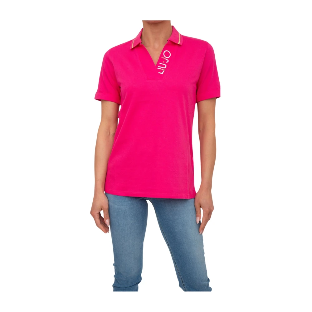 Liu Jo Klassiek T-shirt voor dagelijks gebruik Pink Dames