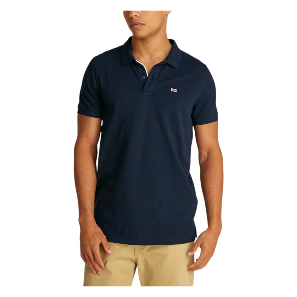 Tommy Jeans Katoenen Polo Shirt Collectie Blue Heren