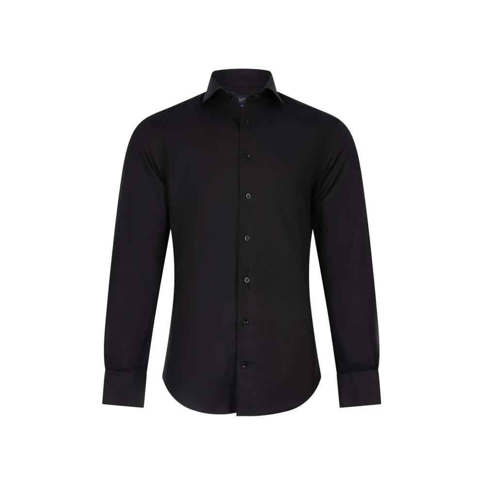 Cavallaro Zwarte Overhemdjurk Slim Fit Black Heren