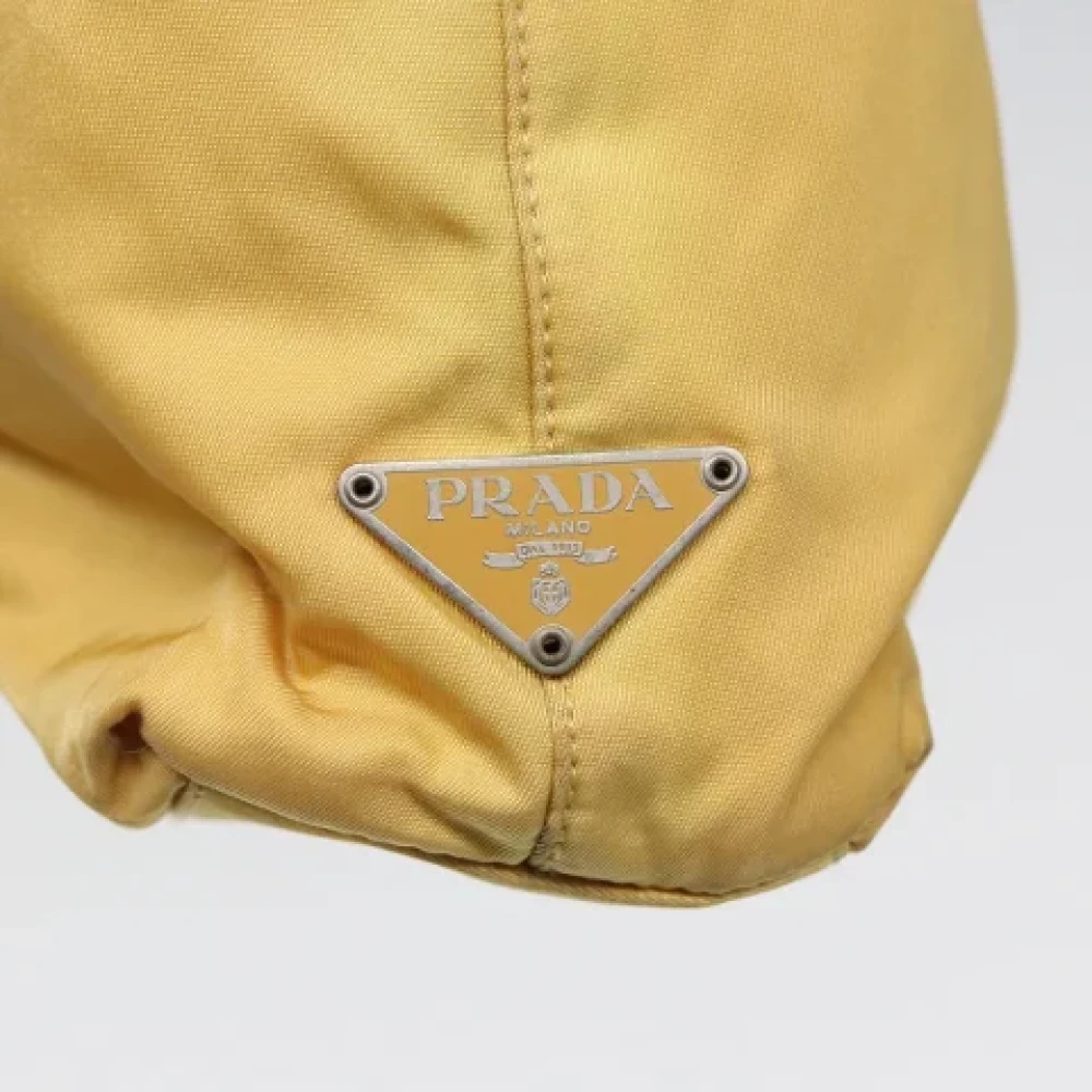 Prada Vintage Pre-owned Fabric prada-bags Yellow Dames