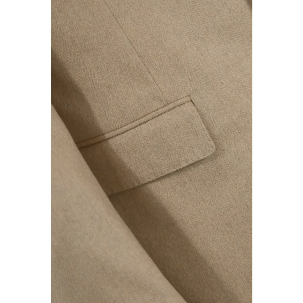 Corneliani Zijde Kasjmier Beige Jas Beige Heren