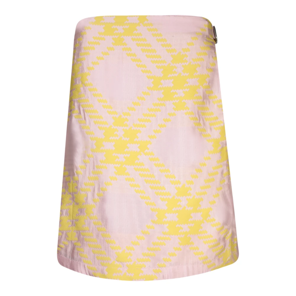 Burberry Women's Multicolor Short Skirts, 2XS, Embroidered Cotton Blend Skirt