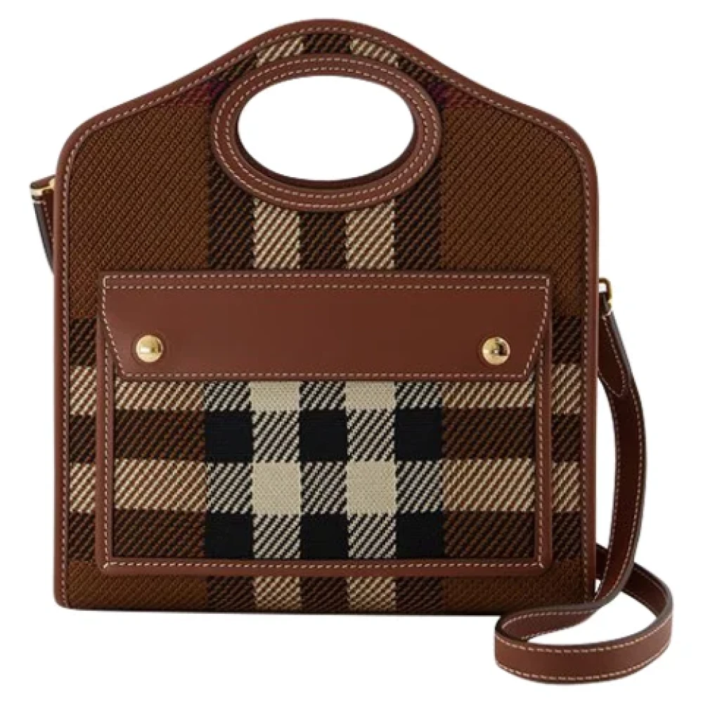 Burberry Fabric handbags Brown Dames