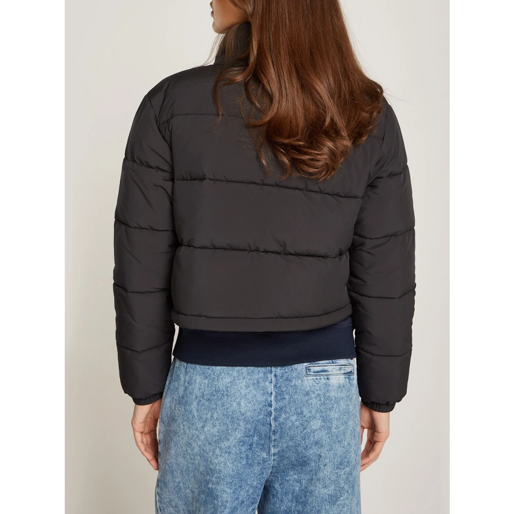 Tommy Jeans Zwarte Pufferjas Essential Black Dames
