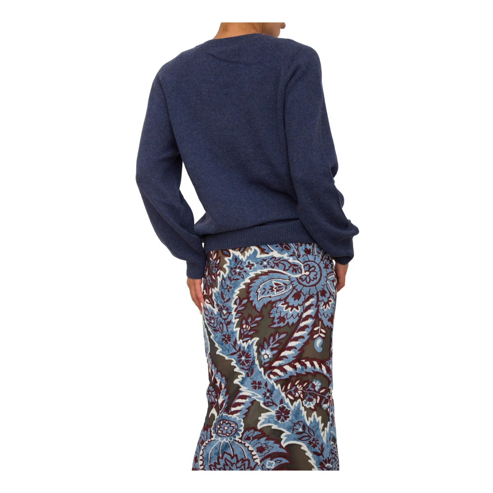 ETRO Blauwe Gebreide Tops voor Vrouwen Blue Dames