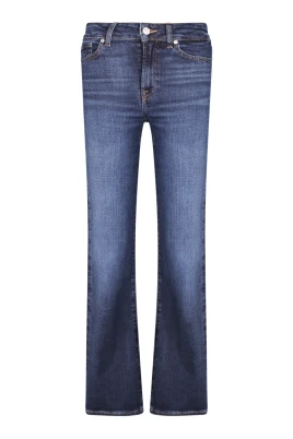 Bootcut passform, medelhög midja, knapp