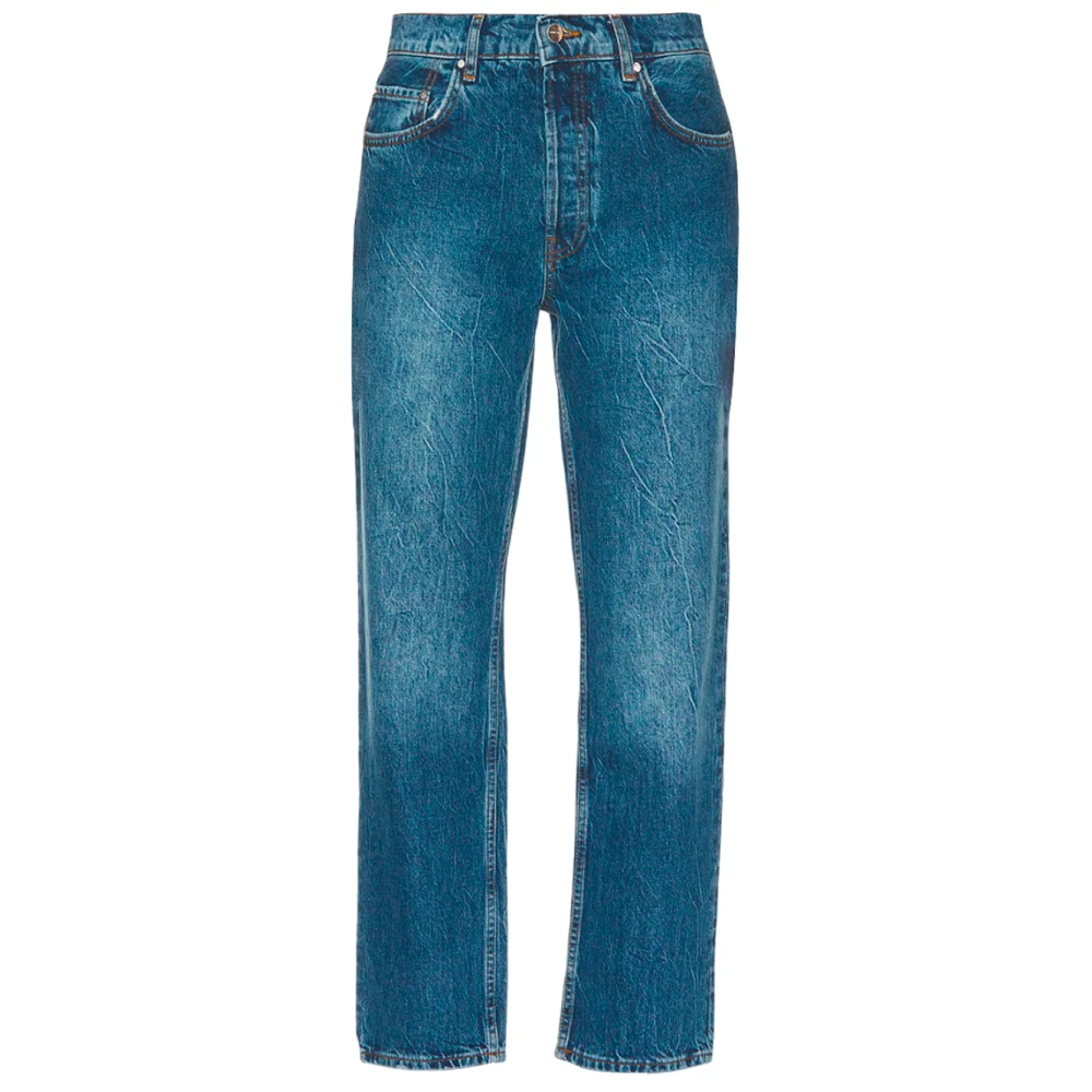 Anine Bing Women's Blue Benson Jeans - Straight Fit Jeans - W28 - Jeans