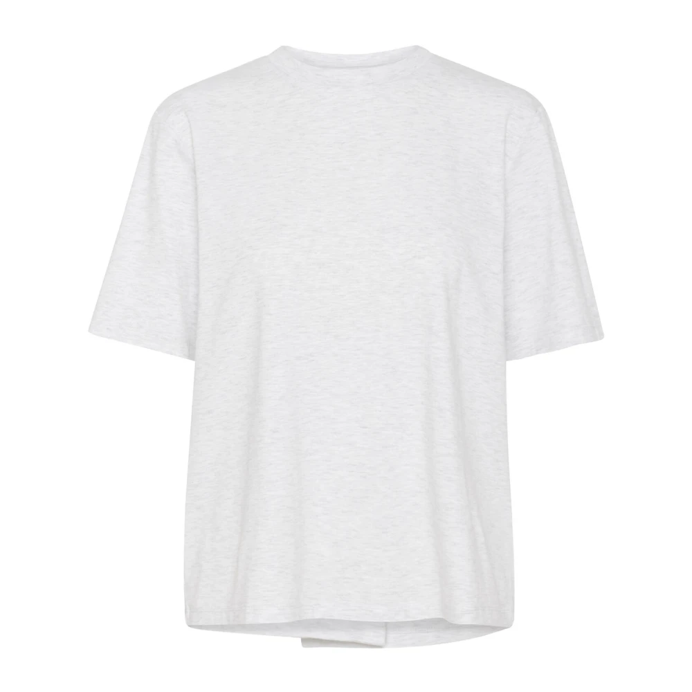 InWear Steen Melange T-shirt Top Korte Mouw Gray Dames