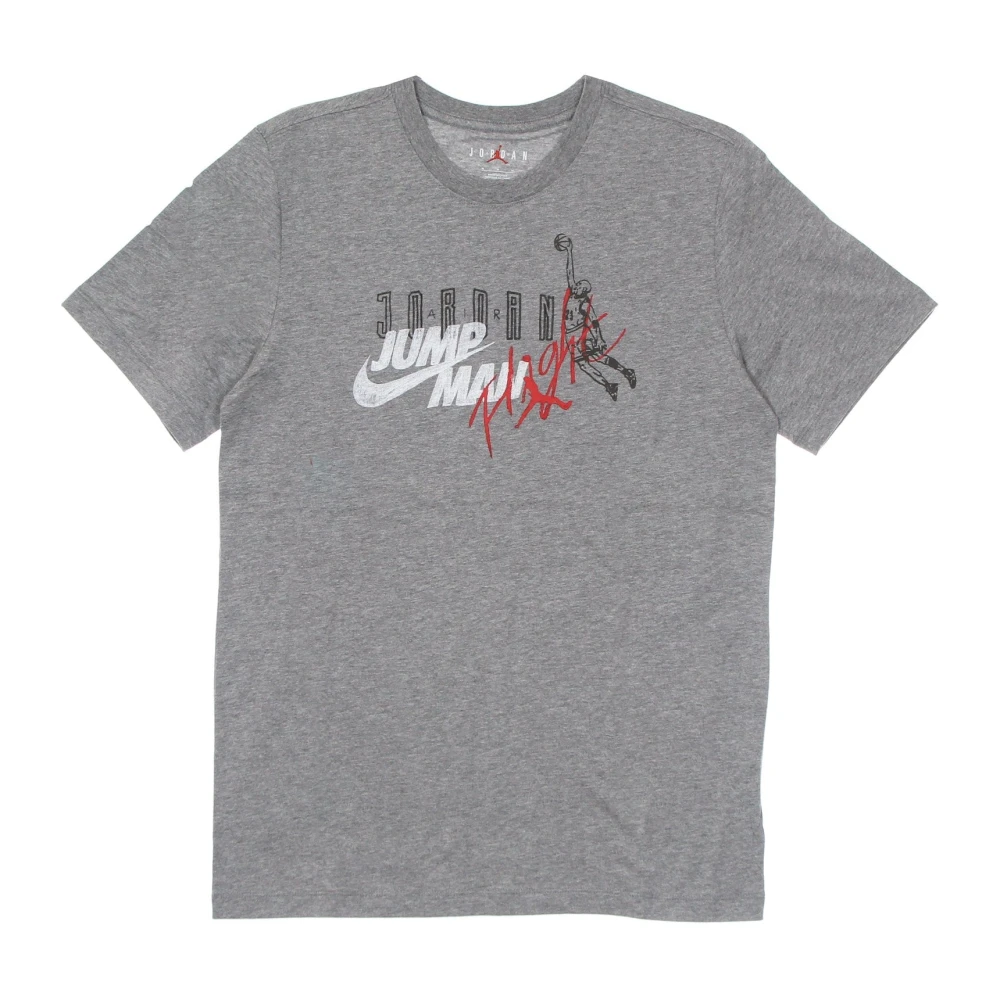 Jordan Grafische Crew Neck T-shirt Print Gray Heren