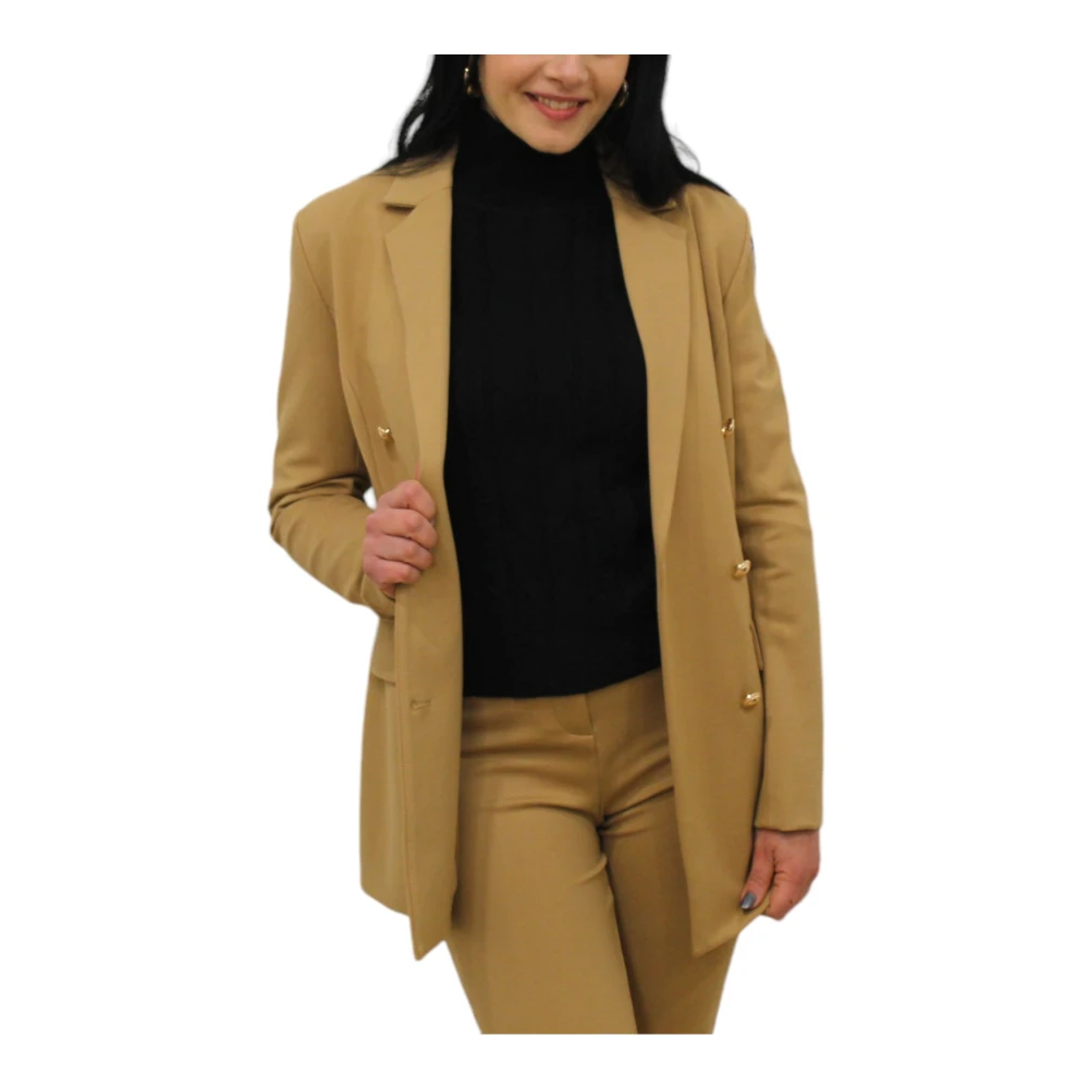 Gaudi Blazer Jas voor Vrouwen Brown Dames