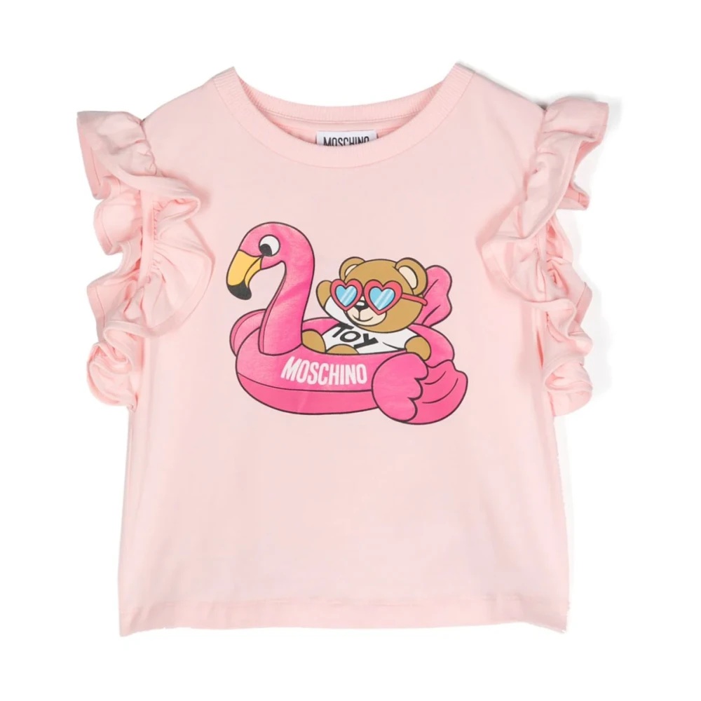 Moschino Teddy Bear Pool Party Ärmlös T-shirt Pink, Flicka