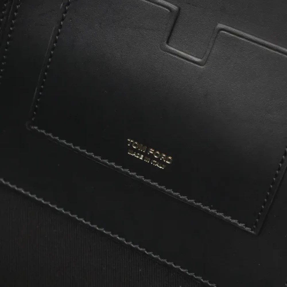 Tom Ford Pre-owned Leather clutches Black Heren