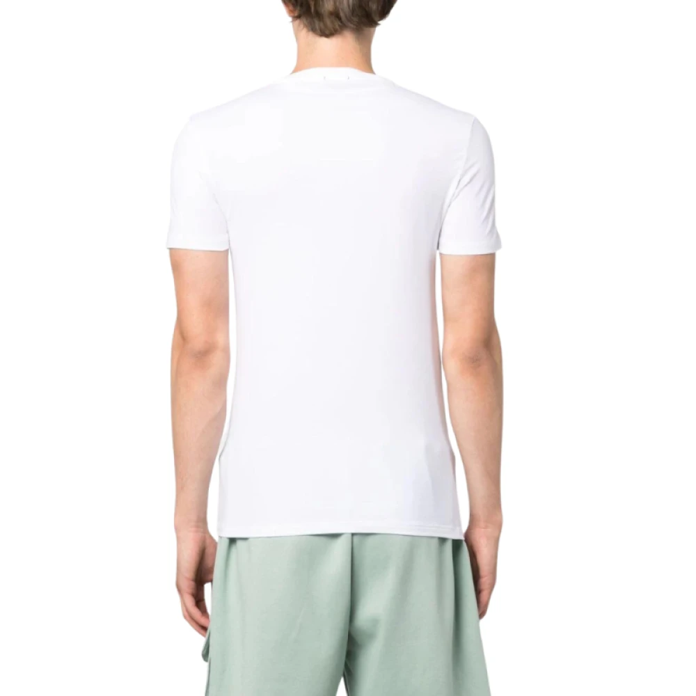 Ermenegildo Zegna Slim Fit Stretch Katoenen T-Shirt White Heren