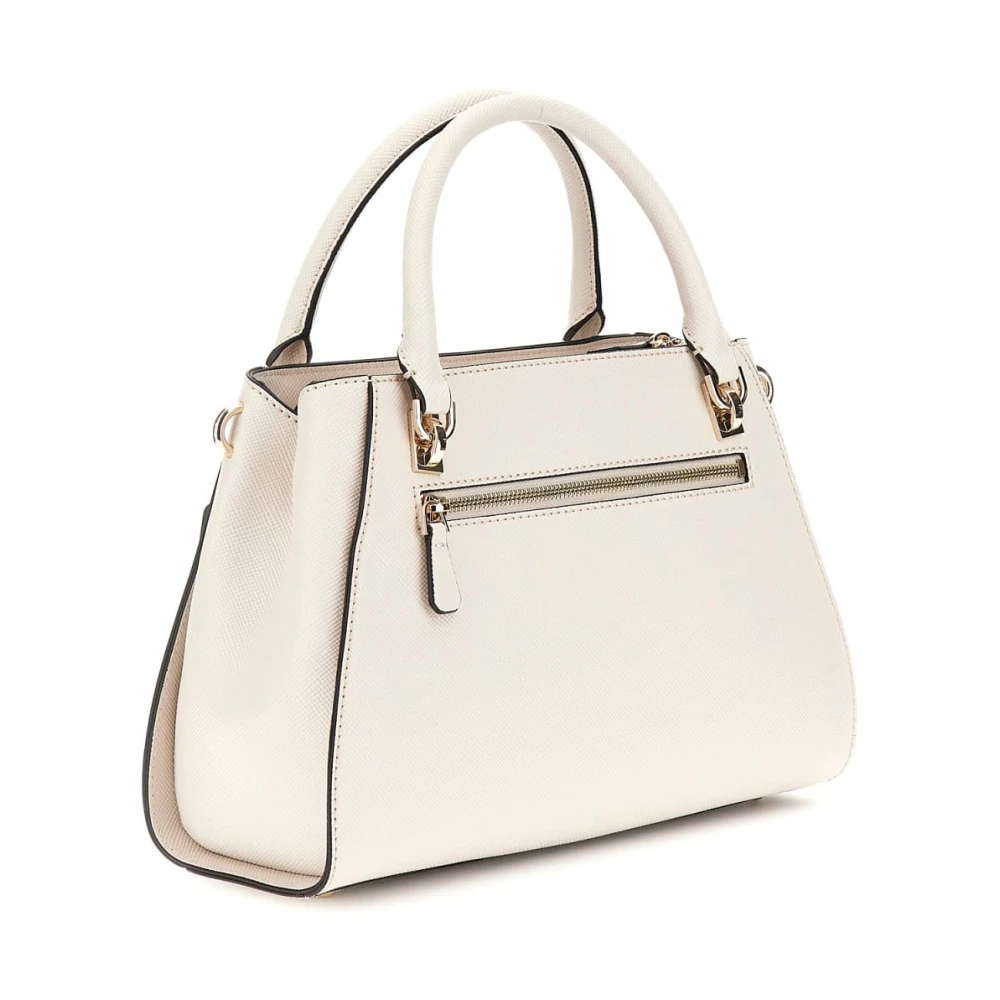 Guess Bone Schoudertas met Ritssluiting Beige Dames