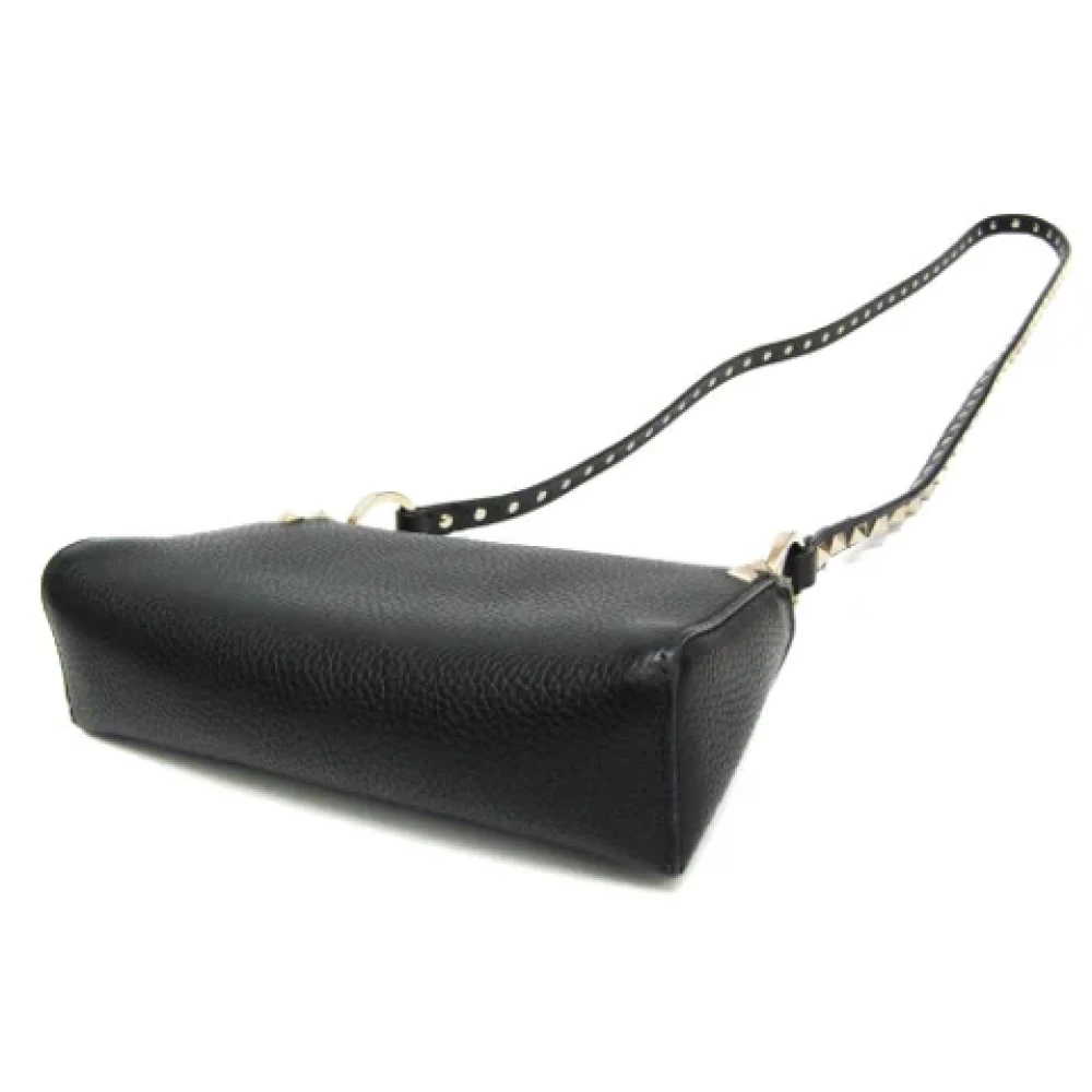 Valentino Vintage Pre-owned Leather shoulder-bags Black Dames
