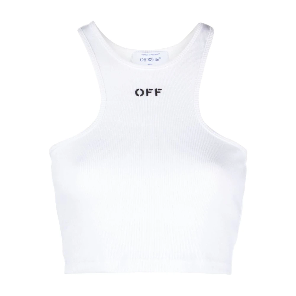 Off White Witte Topkleding voor Vrouwen Ss24 White Dames