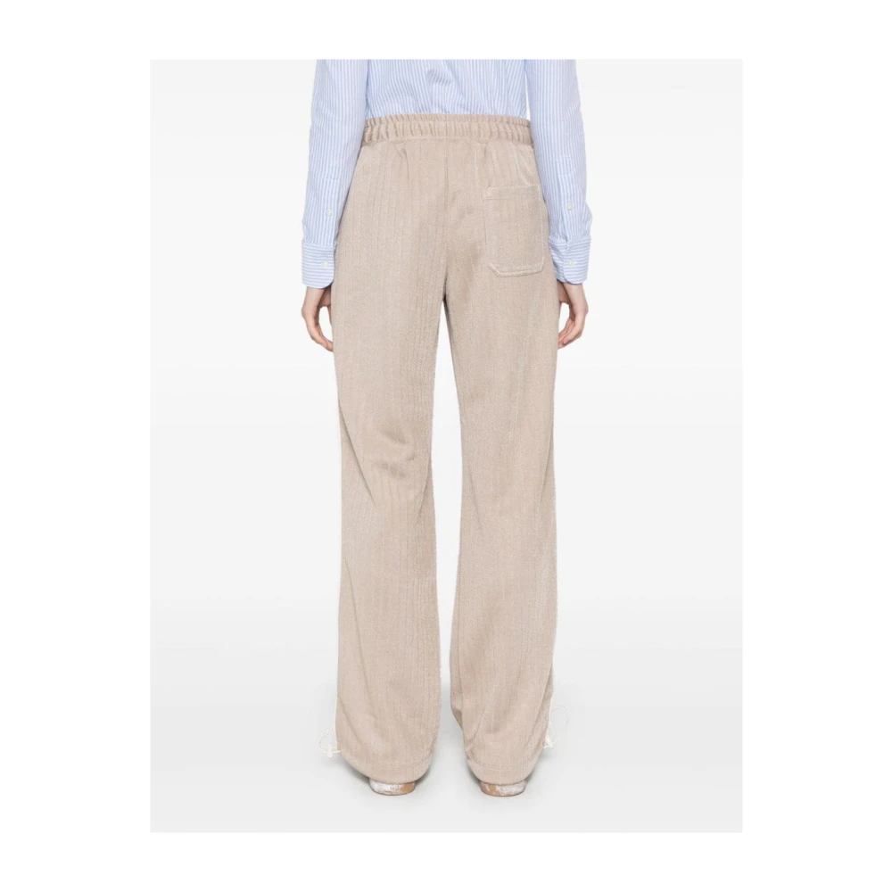Golden Goose Beige Logo Sportieve Broek Beige Dames