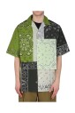 chemise-en-coton-vert-a-manches-courtes