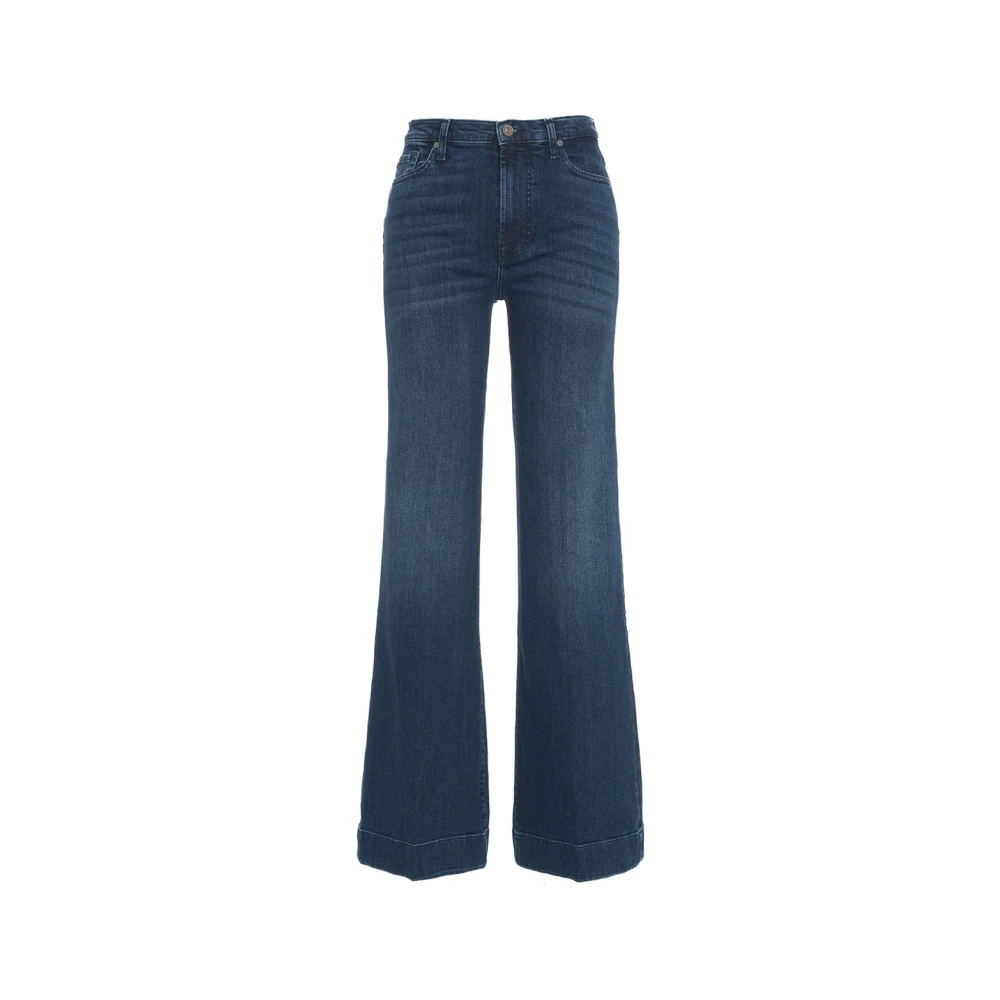 7 For All Mankind Moderne Dojo Soho Dark Flared Jeans Blue Dames