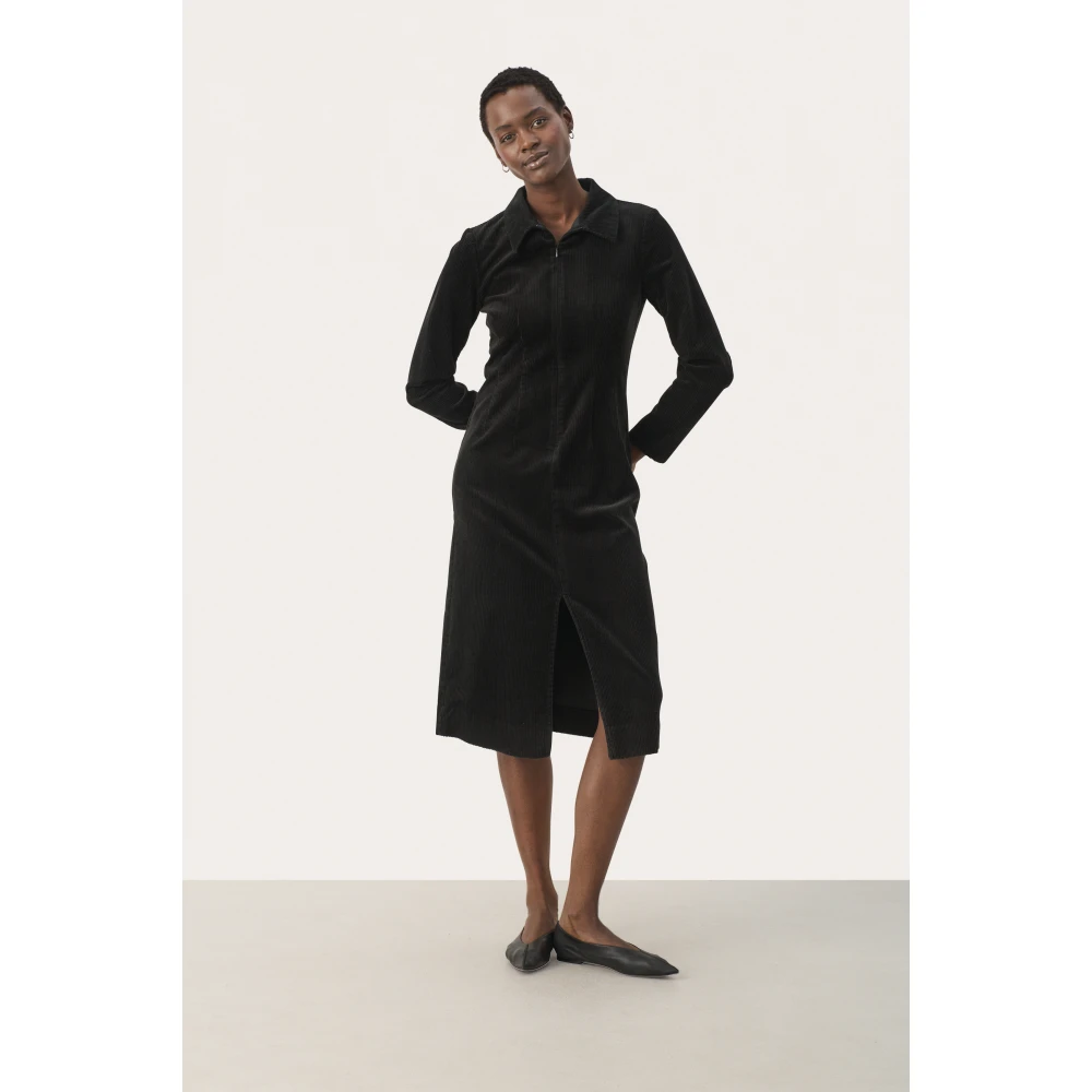 Part Two Zwarte Lizellpw Dr Jurk Black Dames