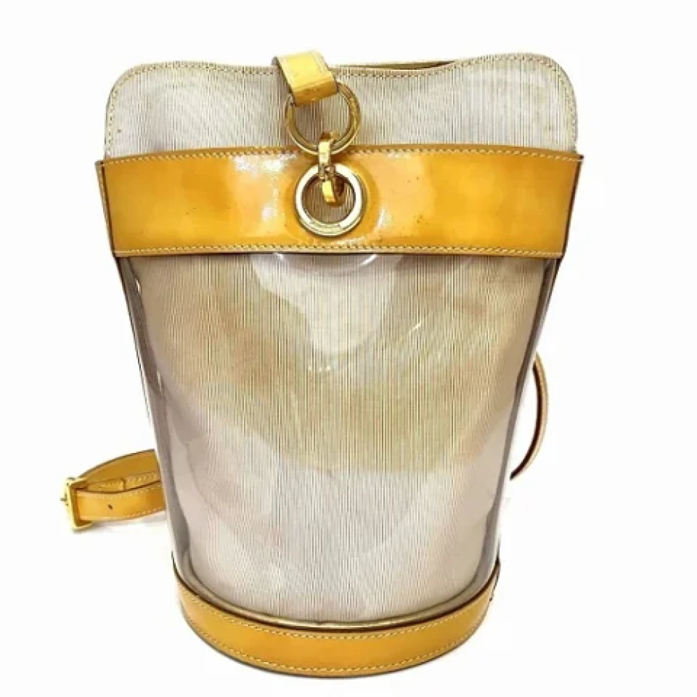 Salvatore Ferragamo Pre-owned Leather shoulder-bags Beige Dames