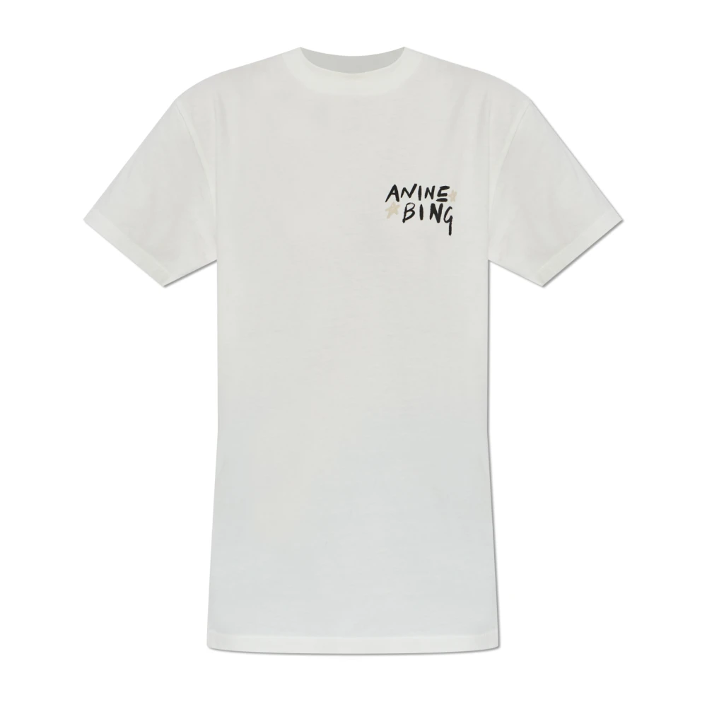 Anine Bing Women's White T-Shirts, Xs, Walker T-Shirt